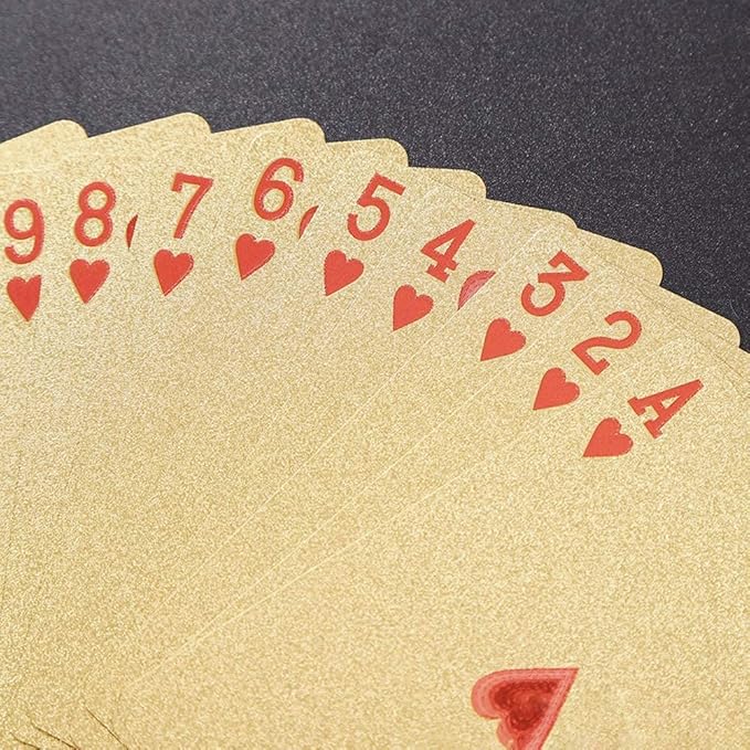 Gold Diamond Playing Cards for Magic, Poker, Teen Patti, Night Out Fun, Dollar Design Poker Playing Cards (Pack of 1)